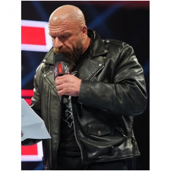 Triple H WWE Raw Leather Jacket